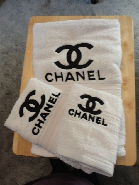 chanel bathroom towels|chanel cotton pads.